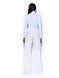 Icy White Casual Turtle Neck Bodysuit