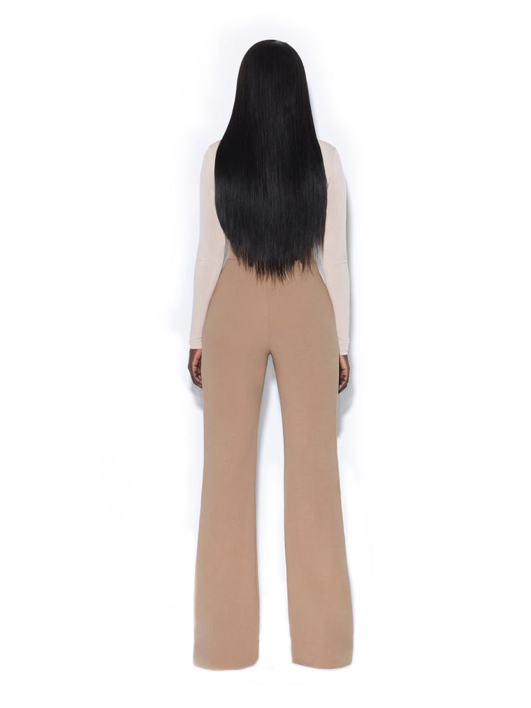 Tan Scoop Neck Bodysuit